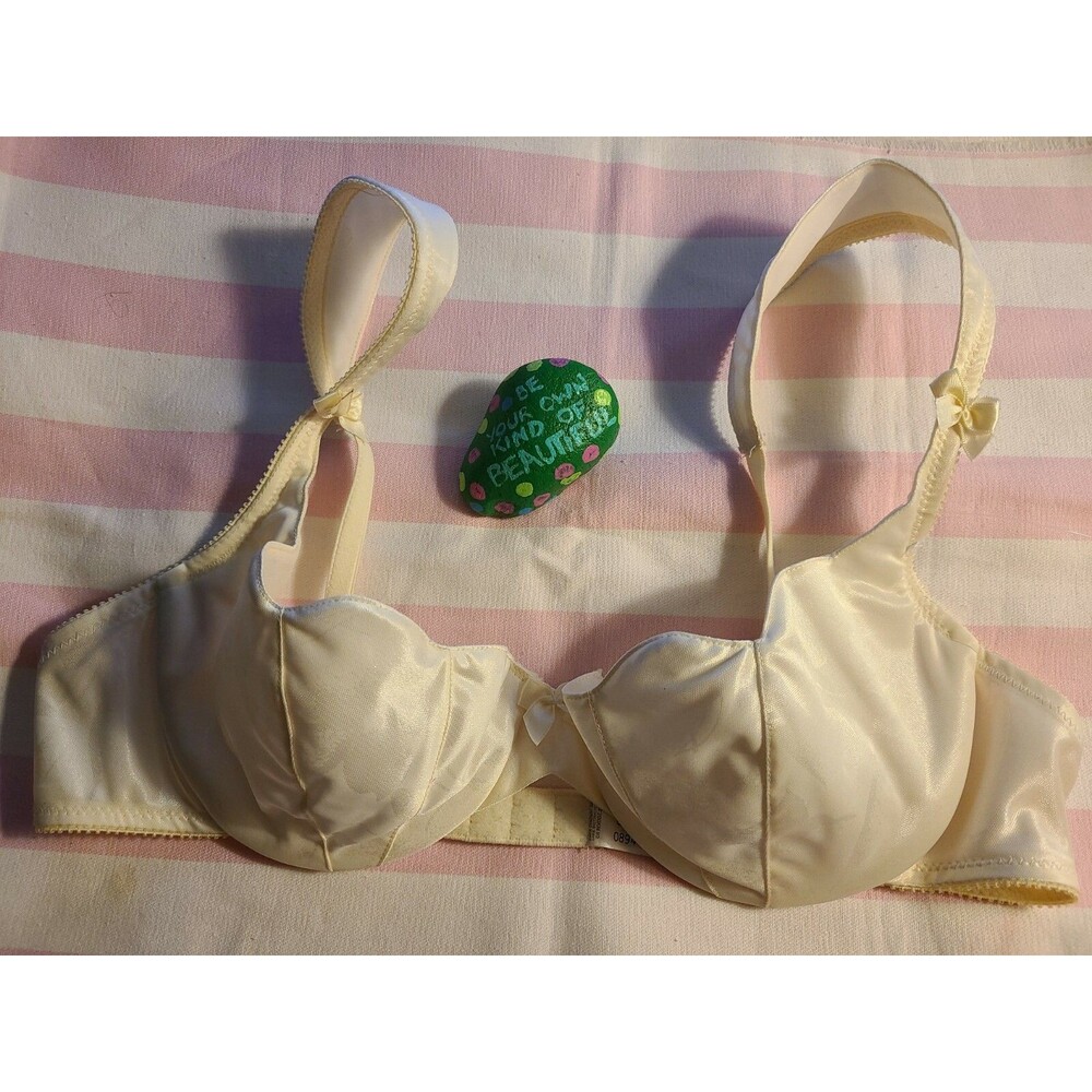 Vtg NOS Lilyette La Difference Lace Push-Up Padding Add a Cup White NWT 36B
